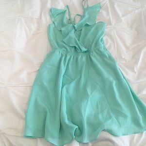 🔥3 FOR 30!🔥 BCBG Blue Geeen Ruffle Sun Dress